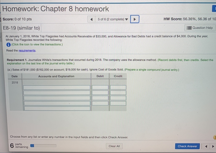 Solved Save Homework: Chapter 8 homework Score: 0 of 10 pts | Chegg.com
