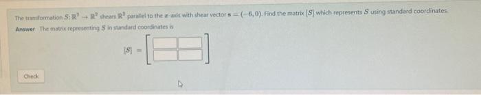 Solved The uan formation S:R2+R2 shears R2 parallel to the | Chegg.com