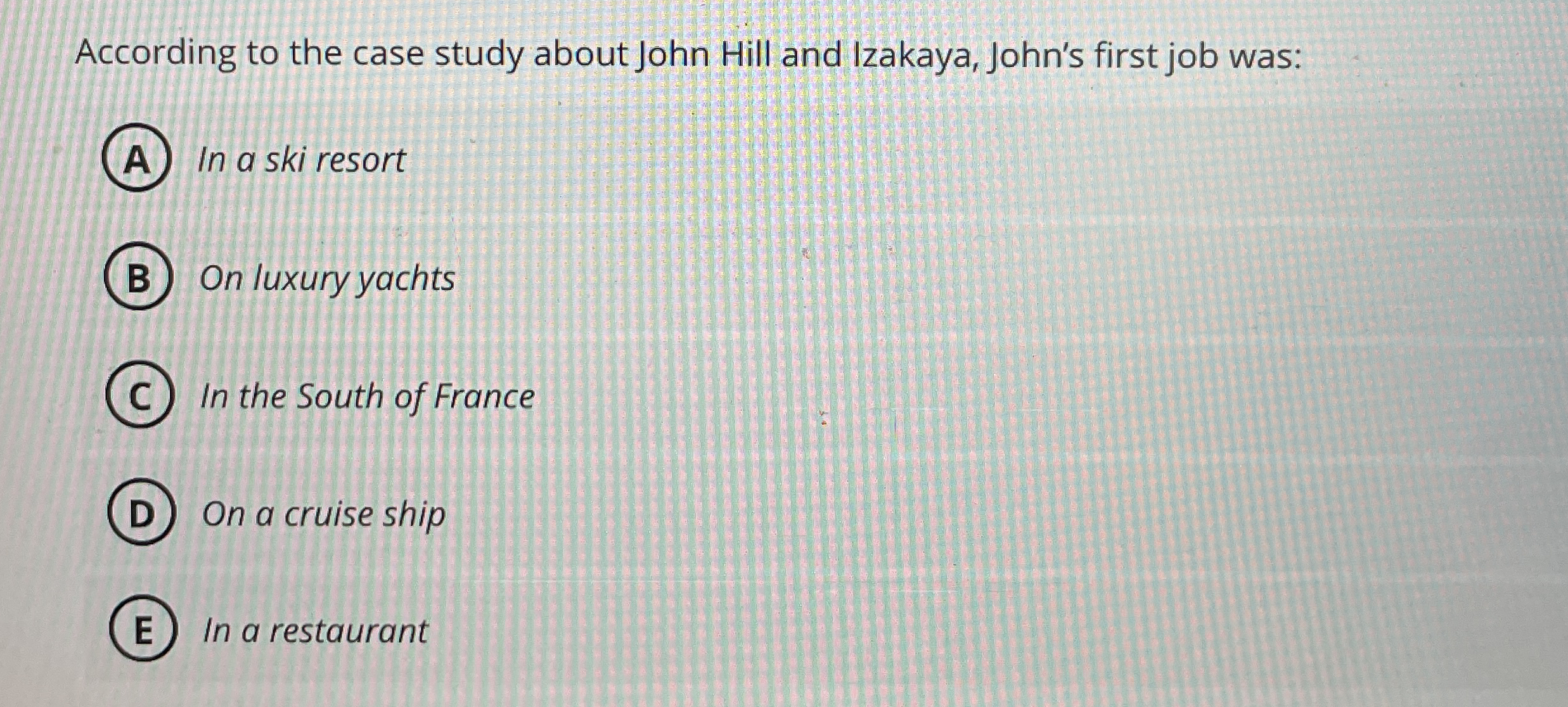 Solved According to the case study about John Hill and