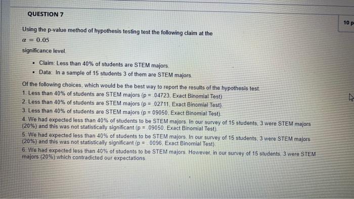 p value hypothesis testing a level maths