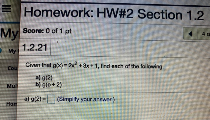 Solved Homework: HW#2 Section 1.2 My Score: 0 Of 1 Pt My | Chegg.com