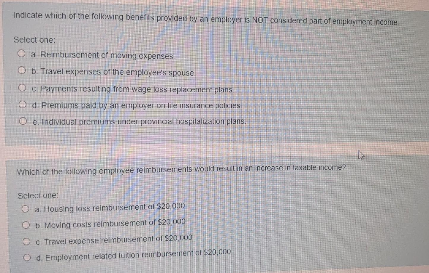 indicate-which-of-the-following-benefits-provided-by-an-employer-is-not