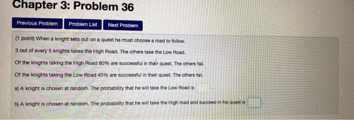Solved Chapter 3: Problem 36 Previous Problem Problem List | Chegg.com