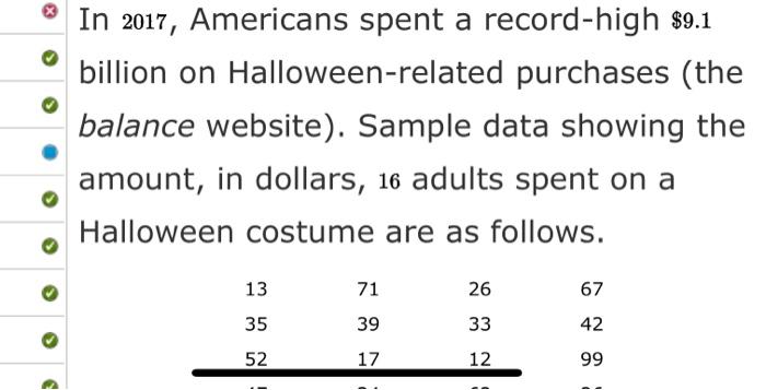 Solved In 2017, Americans Spent A Record-high $9.1 Billion | Chegg.com