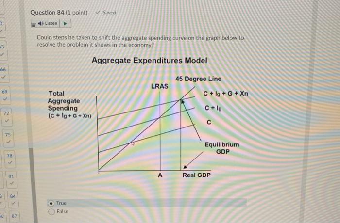 Solved Saved Question 84 (1 point) Listen D 53 Could steps | Chegg.com