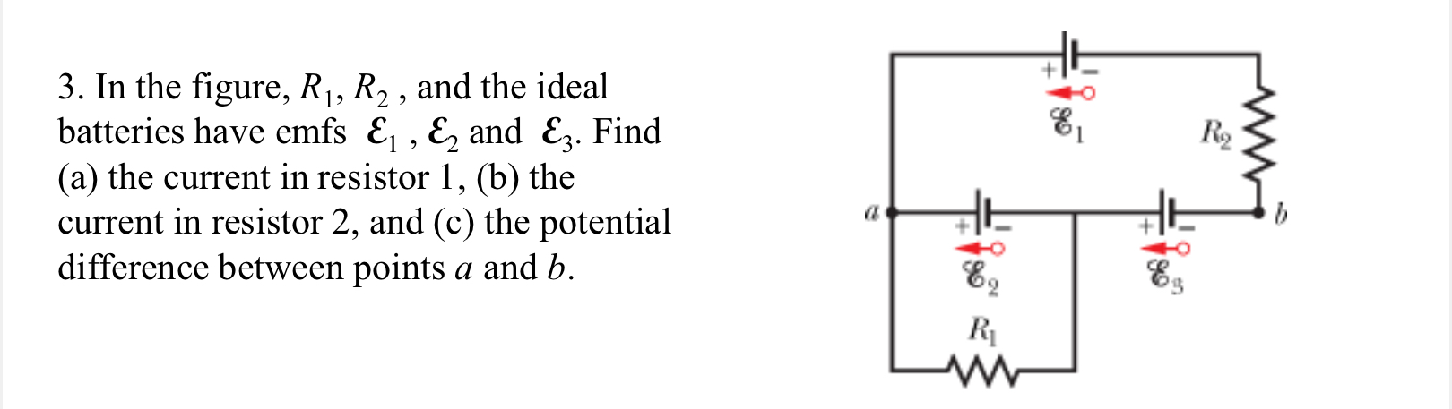 Solved In the figure, R1,R2, ﻿and the ideal batteries have | Chegg.com