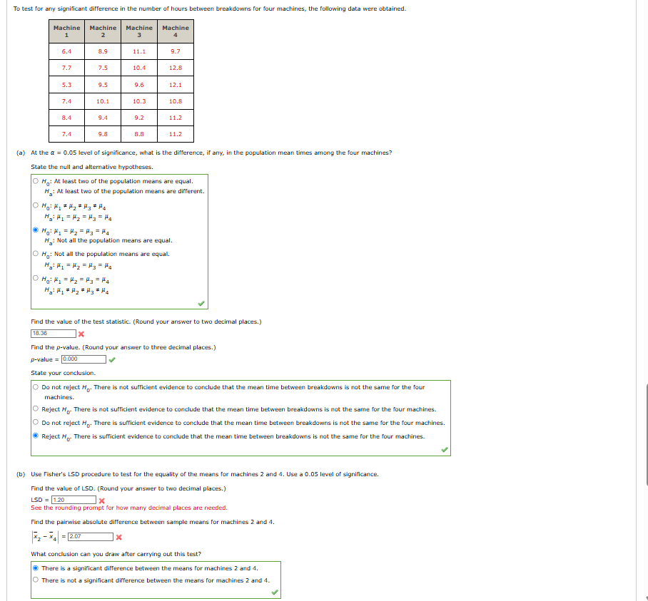 Solved To test for any significant difference in the number | Chegg.com