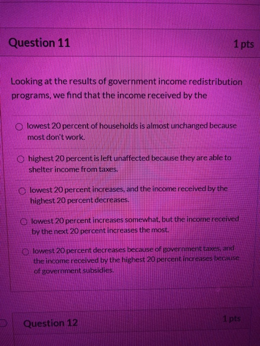 Solved Question 11 1 pts Looking at the results of | Chegg.com