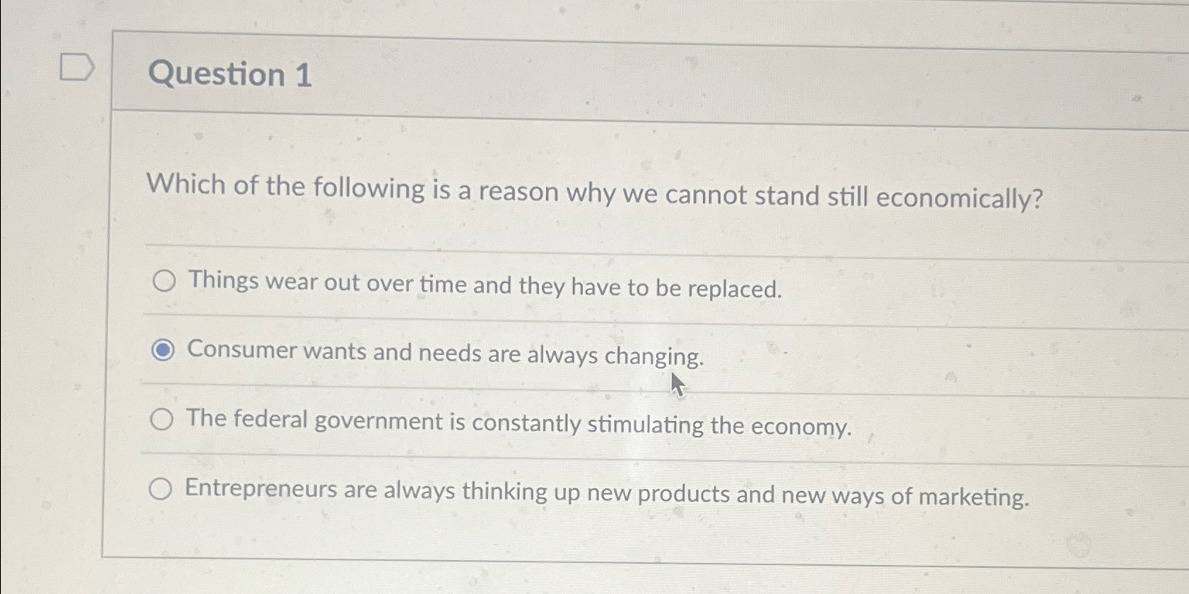 Solved Question 1Which of the following is a reason why we | Chegg.com