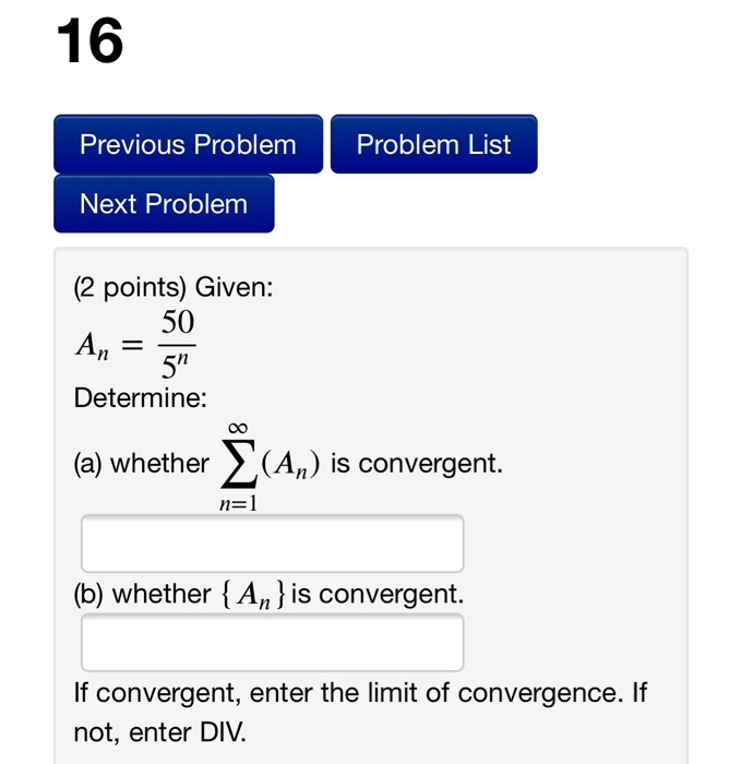 Solved 16 Previous Problem Problem List Next Problem (2 | Chegg.com
