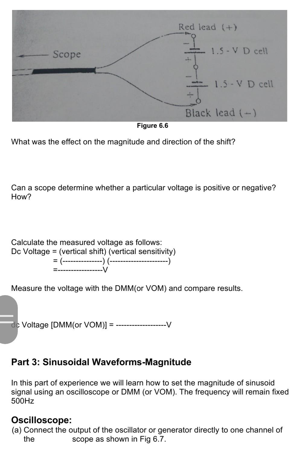 Solved Experiment ac The Oscilloscope 6 Objectives: To | Chegg.com
