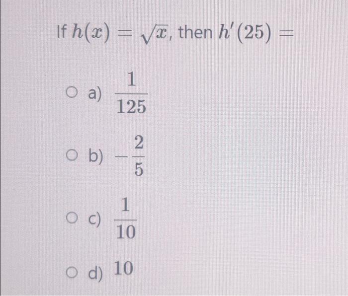 Solved If H X X Then H′ 25 A 1251 B −52 C 101 D 10