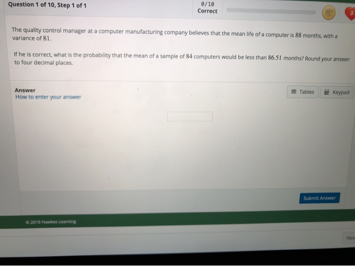 Solved Question 1 of 10, Step 1 of 1 0/10 Correct The | Chegg.com