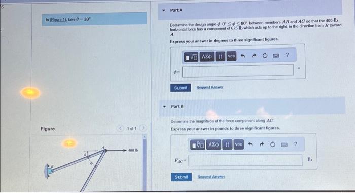 Solved Determine the design angle ϕ0∘≤ϕ≤90∘ between members | Chegg.com