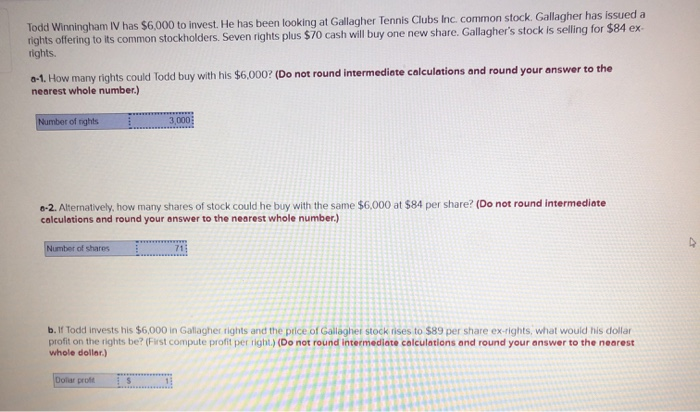 Solved Todd Winningham IV Has $6,000 To Invest. He Has Been | Chegg.com
