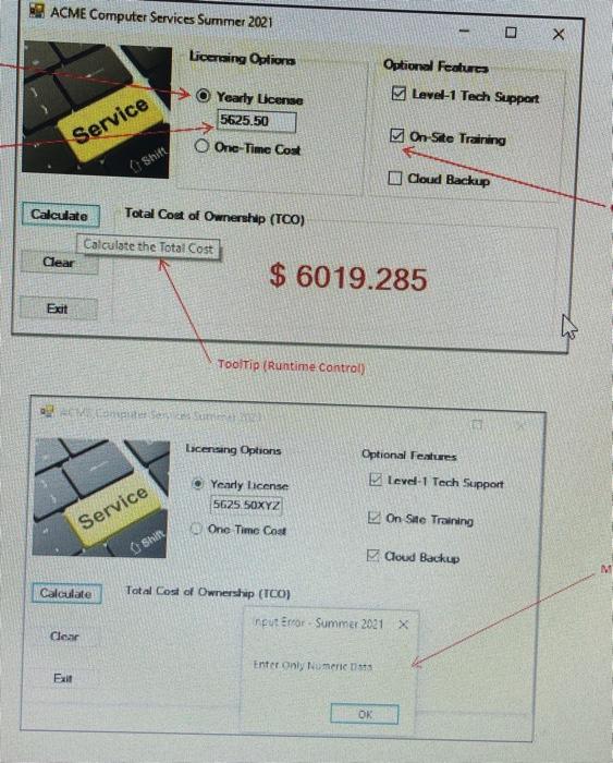 Solved Develop a Windows Forms application to calculate and | Chegg.com