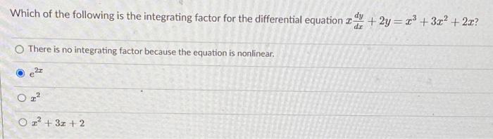 Solved Consider the differential equation dy - Aty dr Which | Chegg.com
