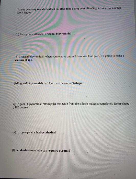 Solved 86 Experiment 10 Molecular Shapes and Structures | Chegg.com