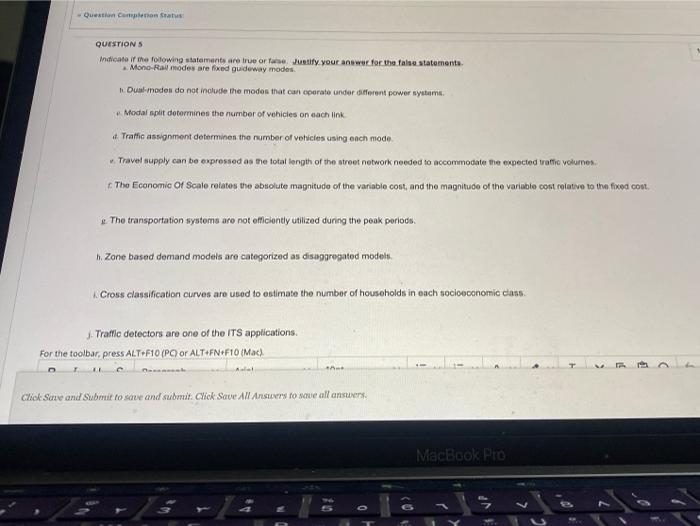 Solved Question completion Status QUESTIONS indicate if the | Chegg.com
