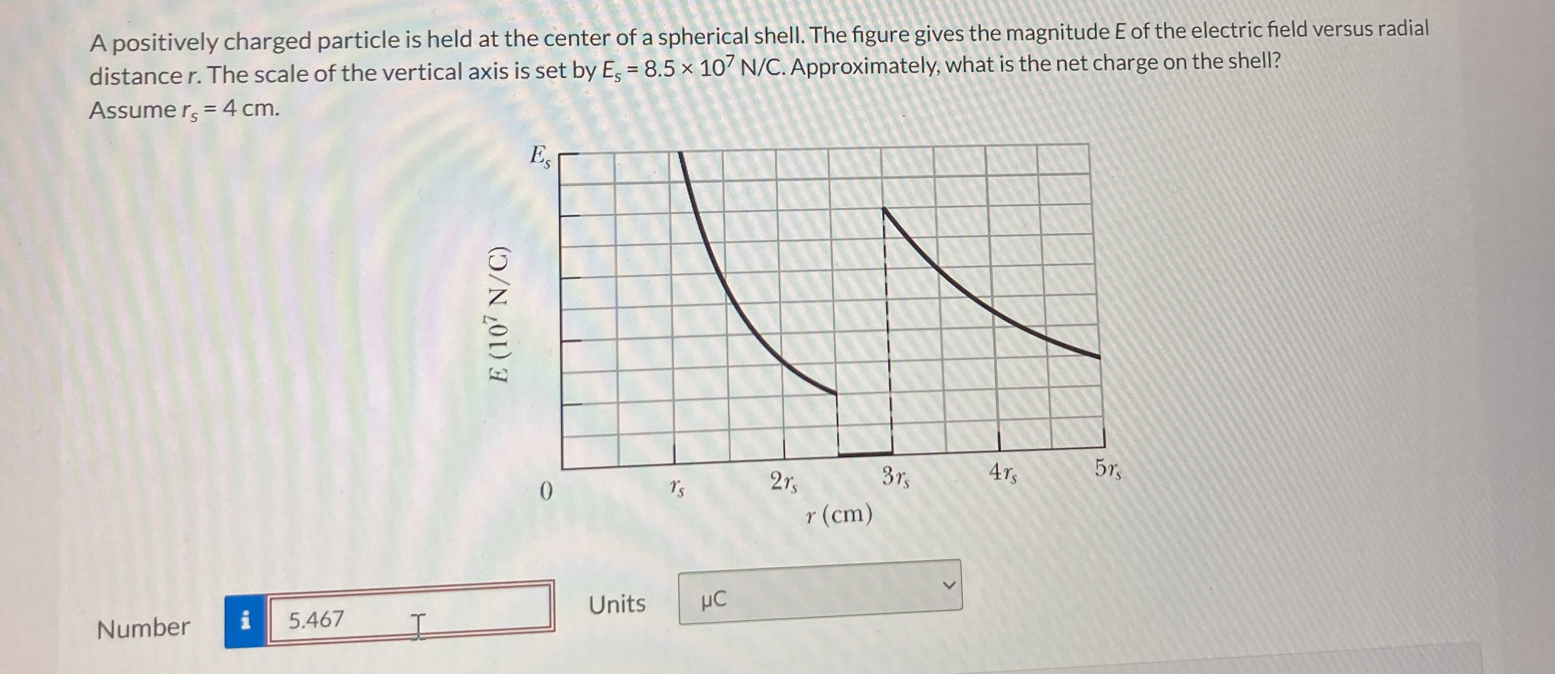 Solved A positively charged particle is held at the center