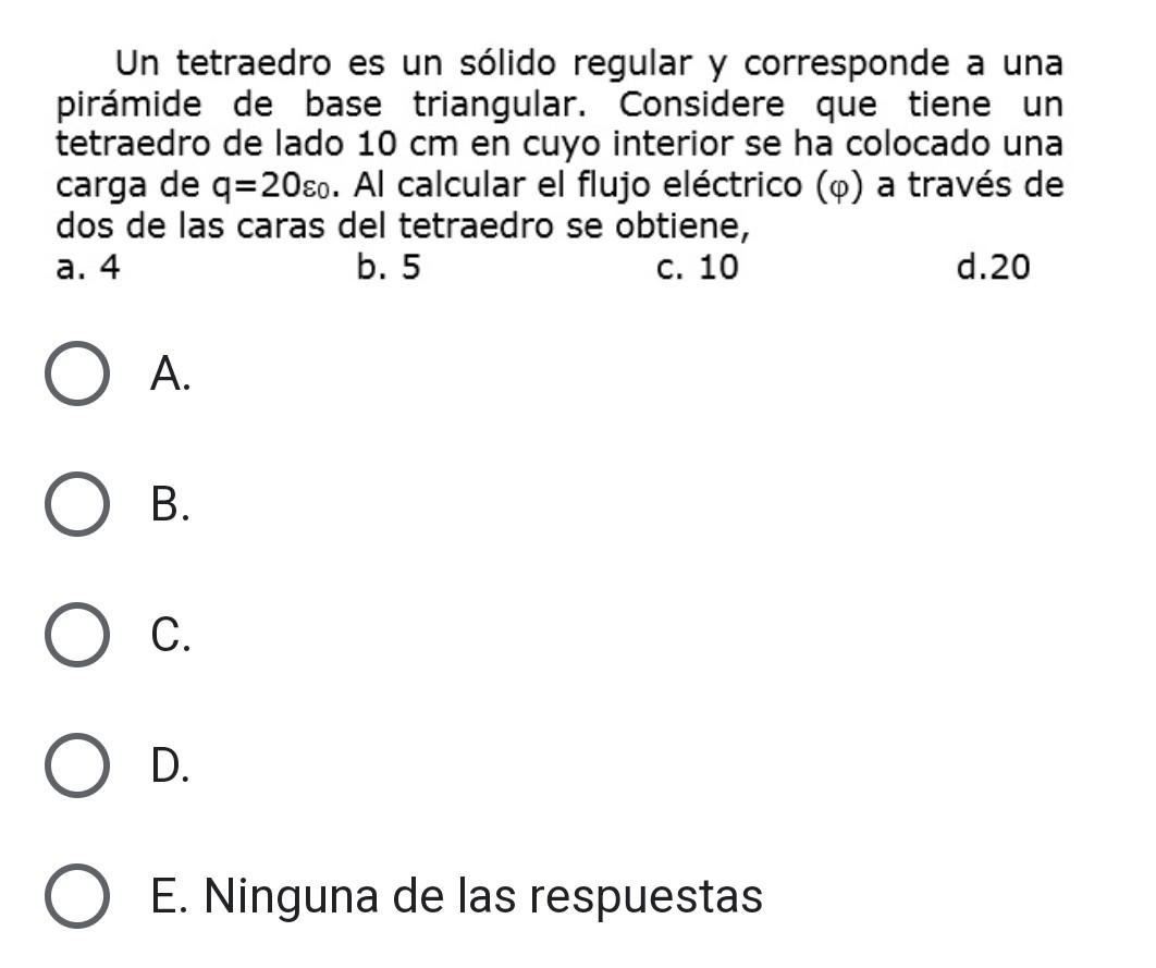 Un tetraedro es un sólido regular y corresponde a una pirámide de base triangular. Considere que tiene un tetraedro de lado \