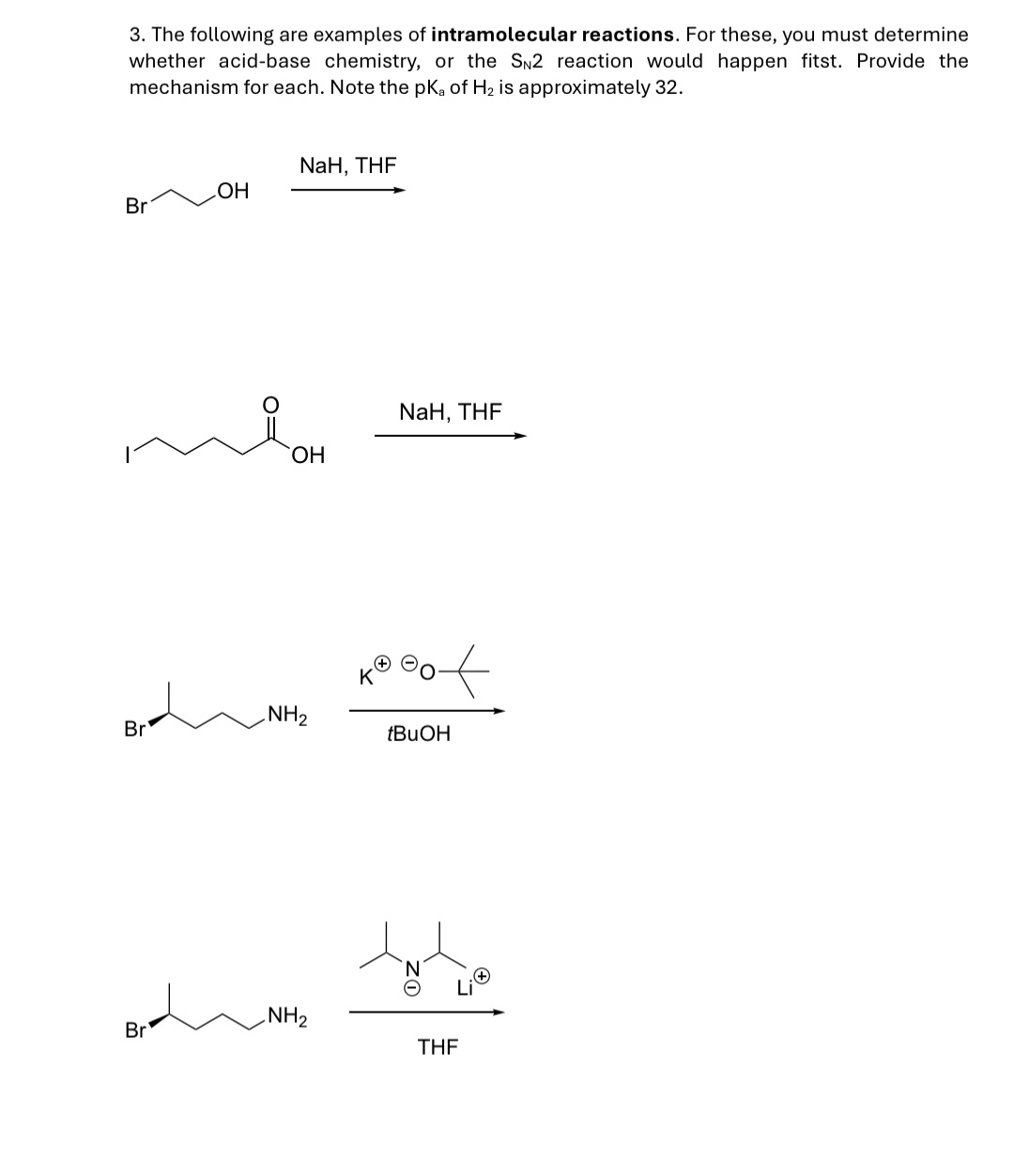 Solved The following are examples of intramolecular | Chegg.com