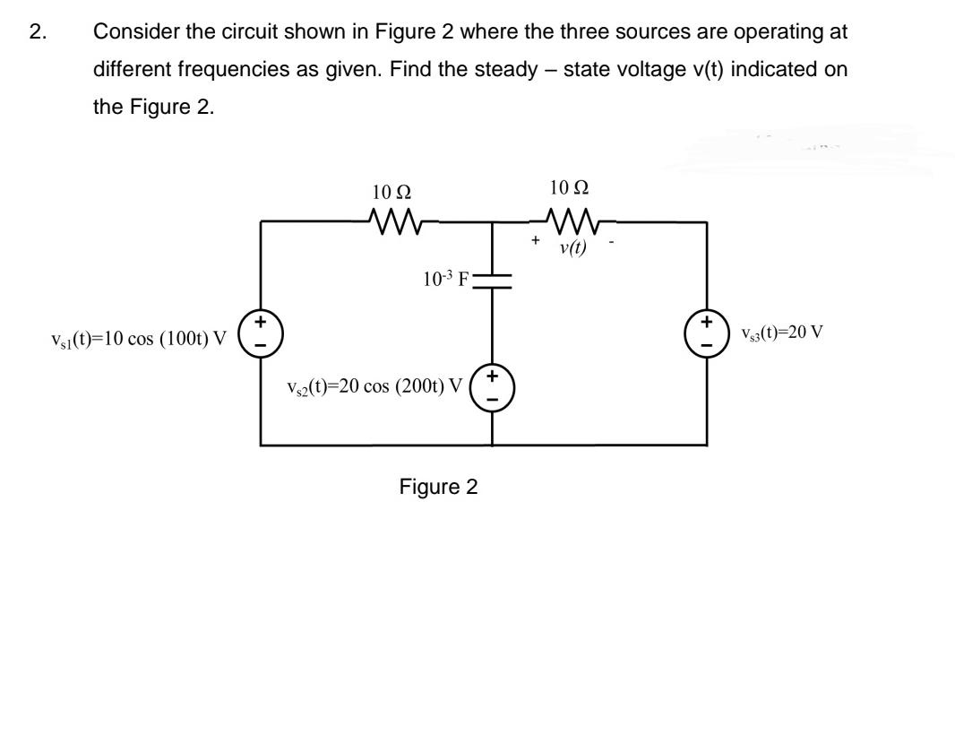 Solved Consider the circuit shown in Figure 2 ﻿where the | Chegg.com