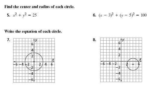 Find The Center And Radius Of Circle With Equation X 5 2 Y 25 Tessshebaylo