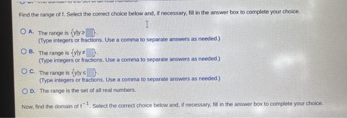 Solved 8 The function f(x) = is one-to-one. 3 + x (a) Find | Chegg.com