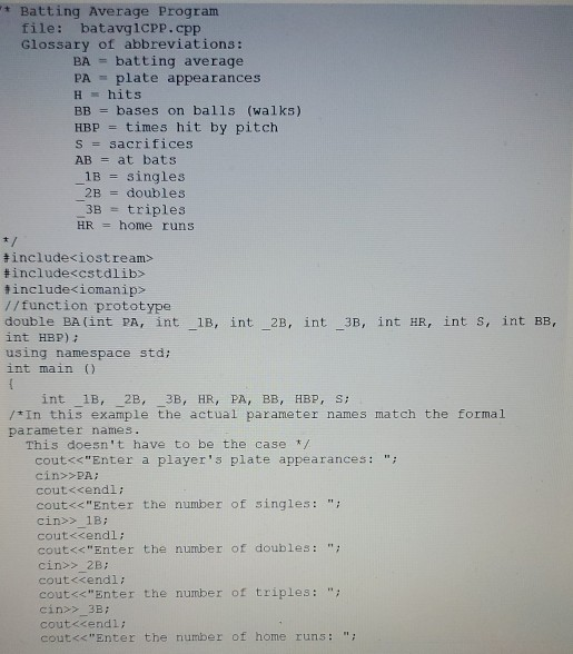Solved FUNCTIONS (Cont'd.) Add two functions to the batting | Chegg.com