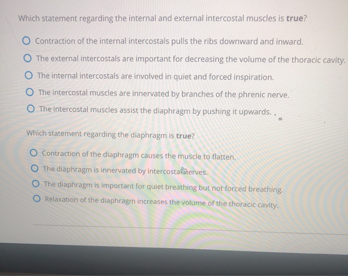 Solved Which statement regarding the internal and external | Chegg.com