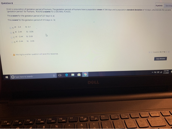 Solved Question 8 6 points Save As Given a population of | Chegg.com