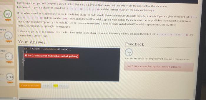 Solved For this question, you will be given a sorted Linked | Chegg.com