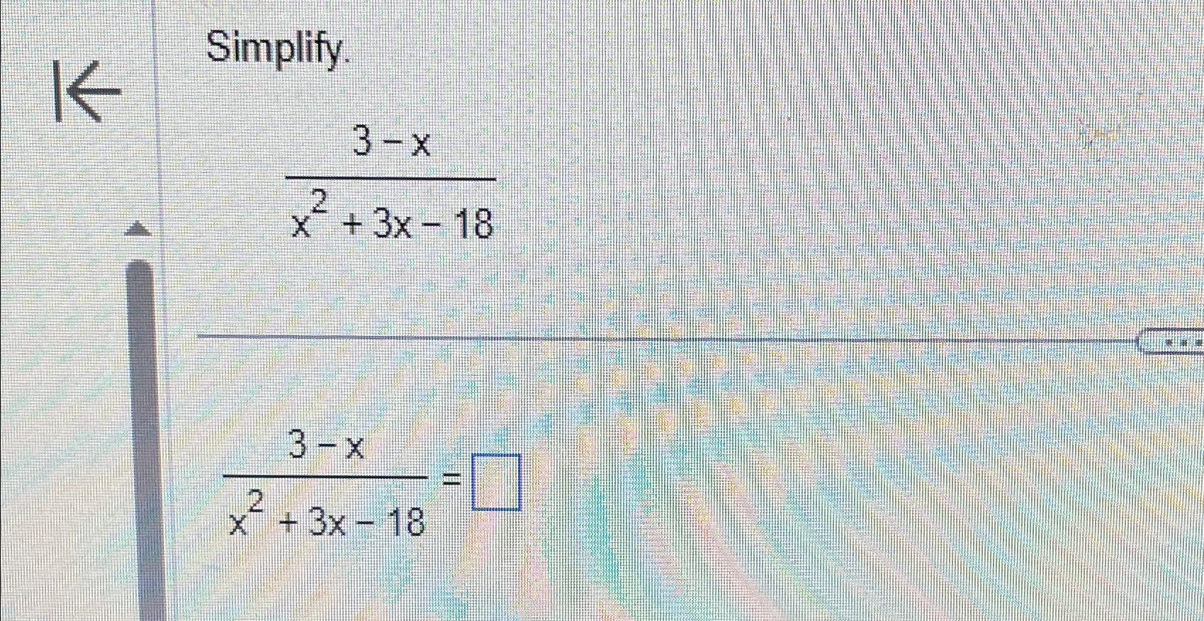 x 3 x2 3x 18