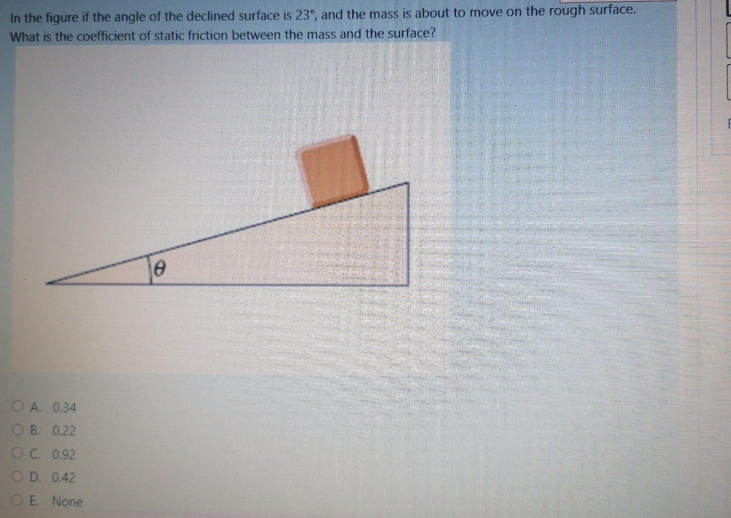 Solved In the figure if the angle of the declined surface is | Chegg.com