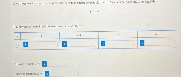 Solved A) Complete The Following Table. Based On Your | Chegg.com