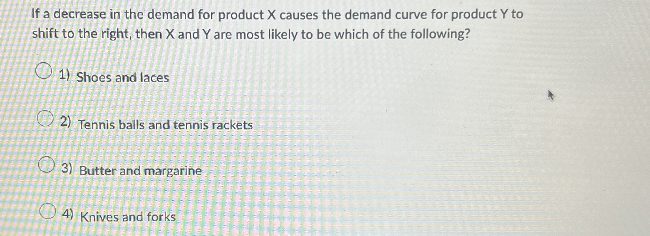 Solved If a decrease in the demand for product x ﻿causes the | Chegg.com