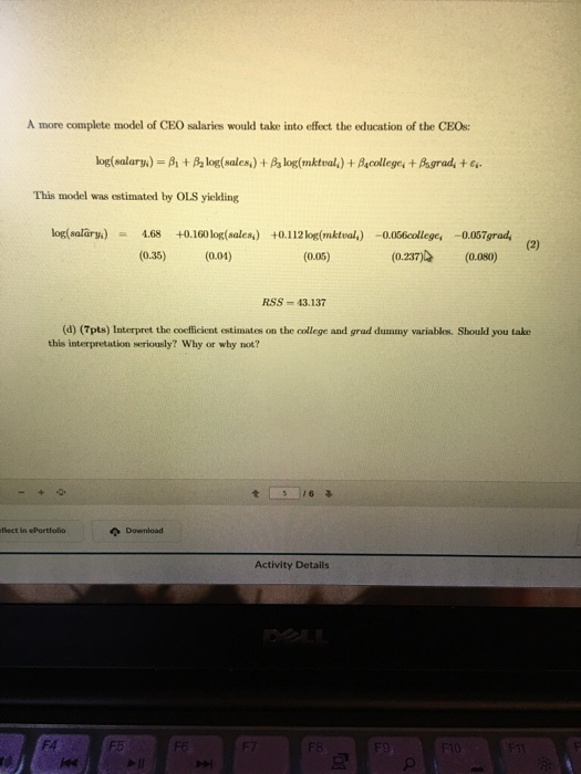 Solved 3. (45pts) Suppose we are interested in modeling the | Chegg.com