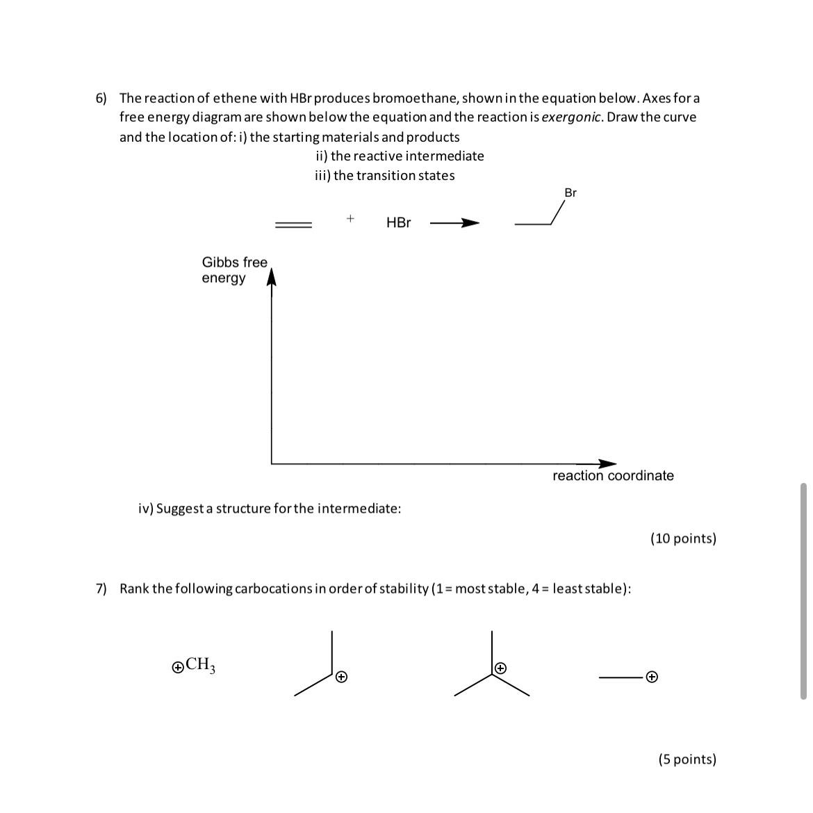 Solved The reaction of ethene with HBr ﻿produces | Chegg.com