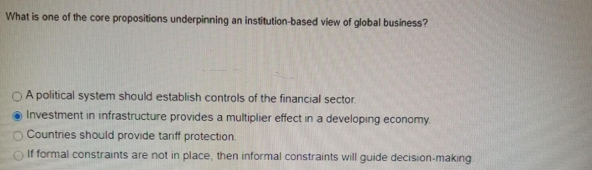 Solved What is one of the core propositions underpinning an