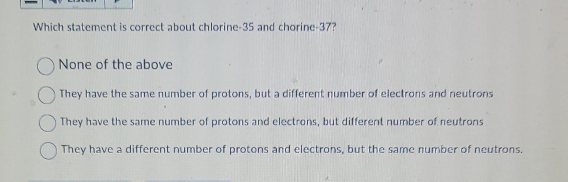 number of electrons in chlorine-35