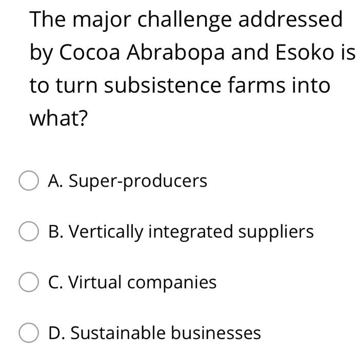 Solved In supply chain management within the food industry, | Chegg.com