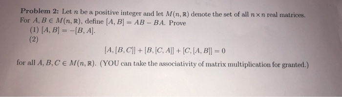 Solved Problem 2: Let n be a positive integer and let M(n,r) | Chegg.com