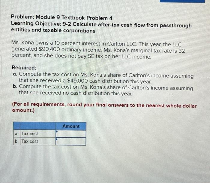 Solved Problem: Module 9 Textbook Problem 4 Learning | Chegg.com