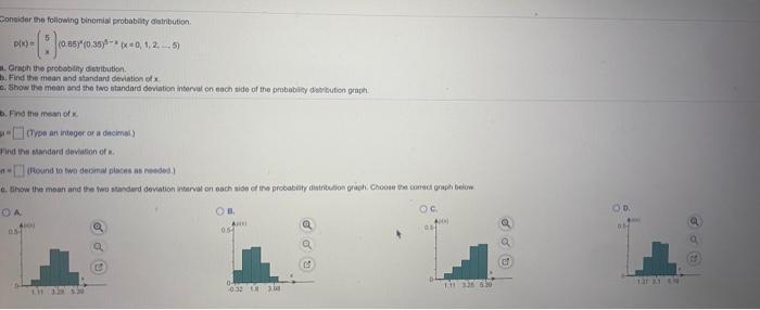 Solved Consider the following binomial probability | Chegg.com