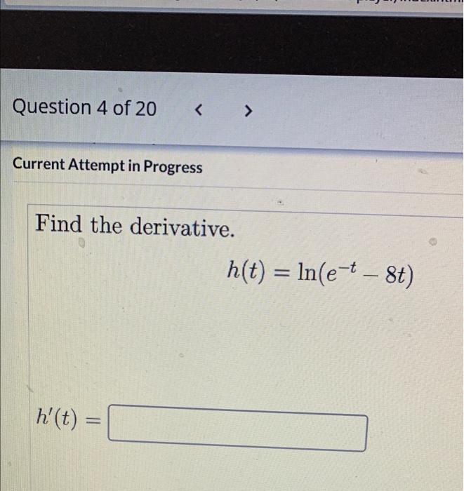 Solved Question 4 Of 20