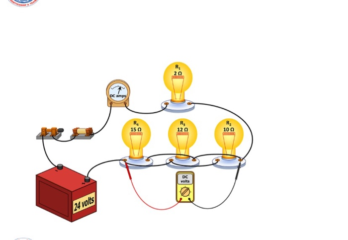 Solved The voltage dropped across the R2, R3, and R4 | Chegg.com