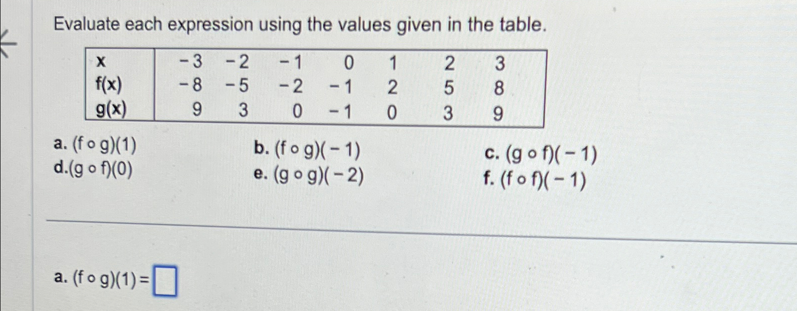 Evaluate each expression using the values given in | Chegg.com