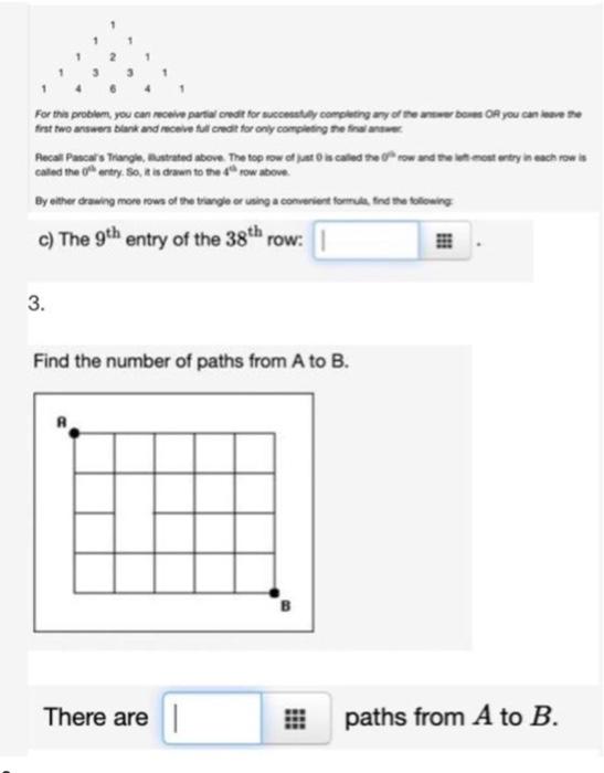 Solved 1 For the problem you can receive partial credit Chegg