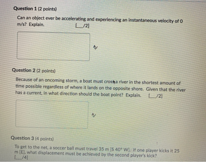 Solved Question 1 (2 points) Can an object ever be | Chegg.com